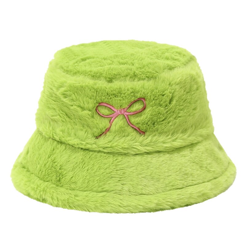 Women Hat Manufacturer - European American Fashion Bow Embroidered Plush