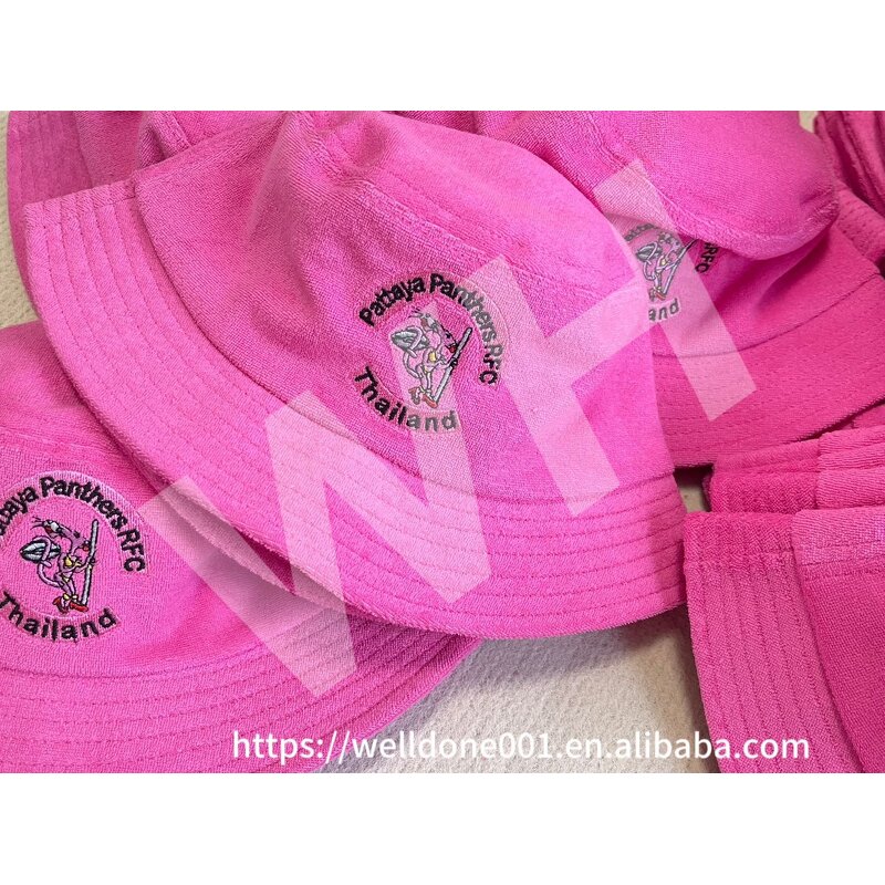 Bucket Hat Manufacturer - Women Terry Cloth Towel Packable Hat