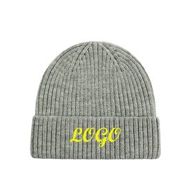 Beanie Hat Manufacturer - Custom Embroidery Logo Knitted Beanie