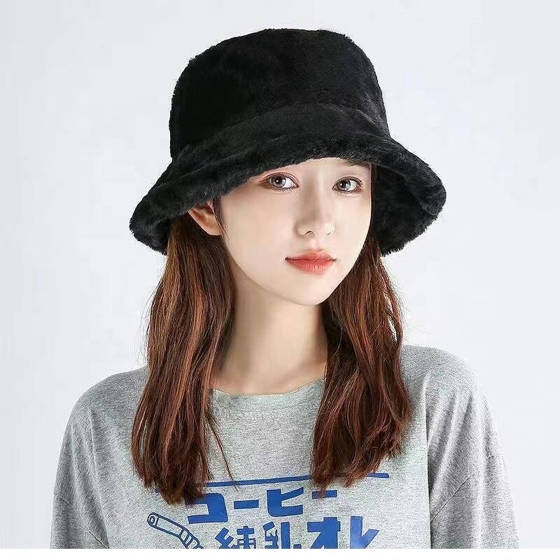 Bucket Hat Manufacturer - Trendy Fluffy Fuzzy Furry Winter Hat