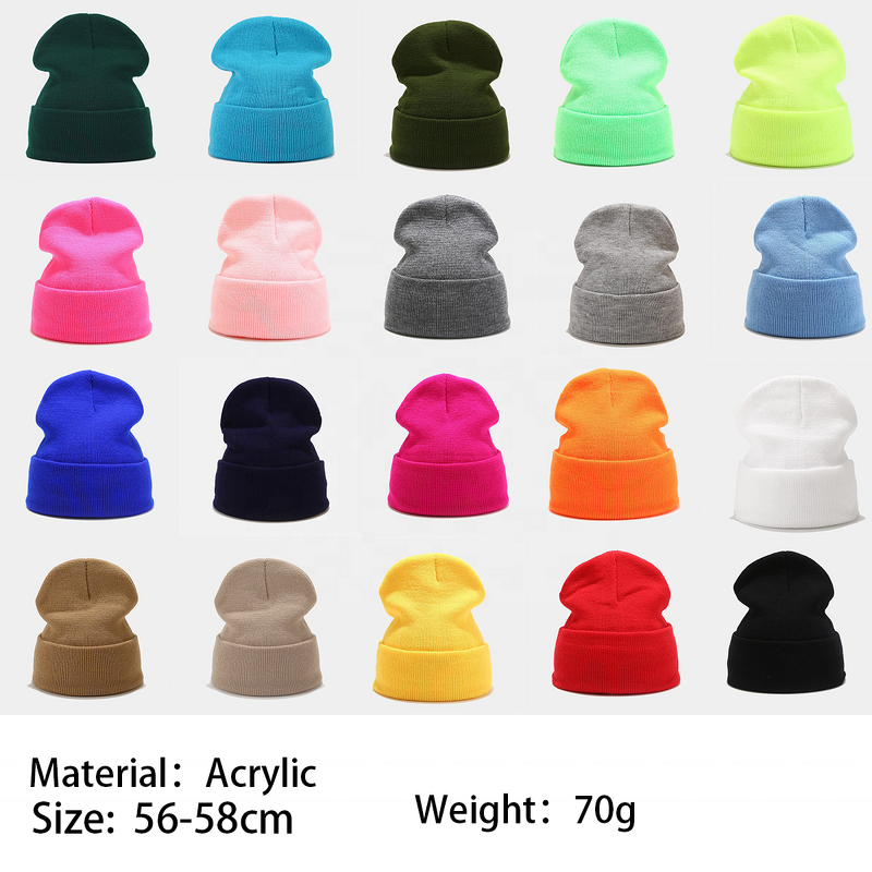 Beanie Manufacturer - Custom Logo Patch Multi Color Acrylic Toque