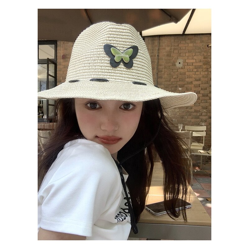 Straw Cowboy Hat Factory - Colorful Butterfly Fashion Western Hat