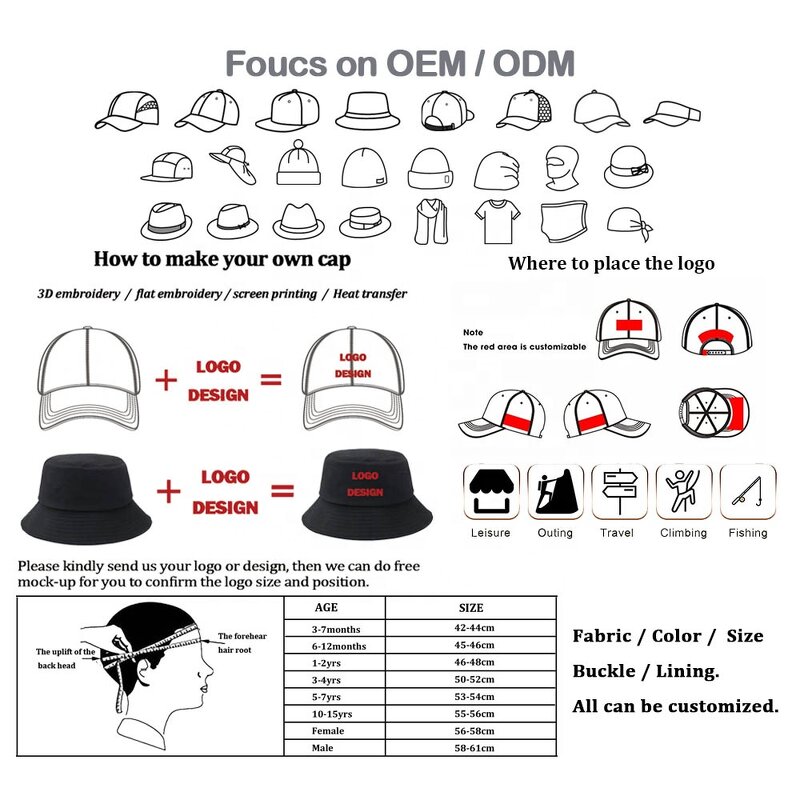 Bucket Hat Manufacturer - Custom Colorful Cotton Fashion Hat