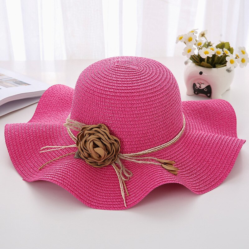 Straw Hat Factory - Beach Paper Women Wide Brim Female Hat