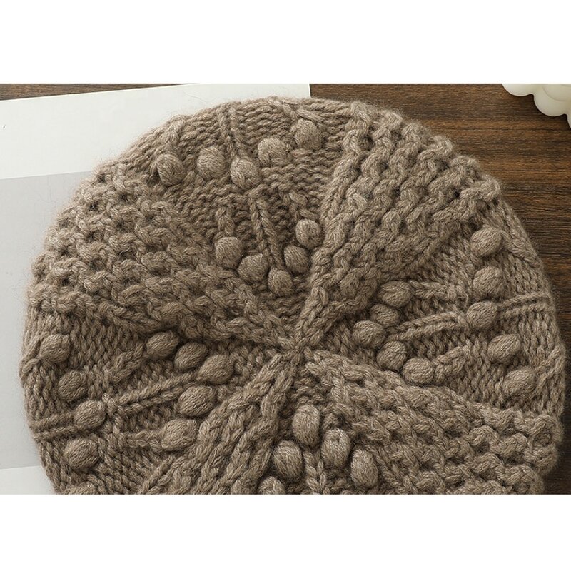 Cashmere Beret Manufacturer - Women Winter Warm Fashion Knit Cap