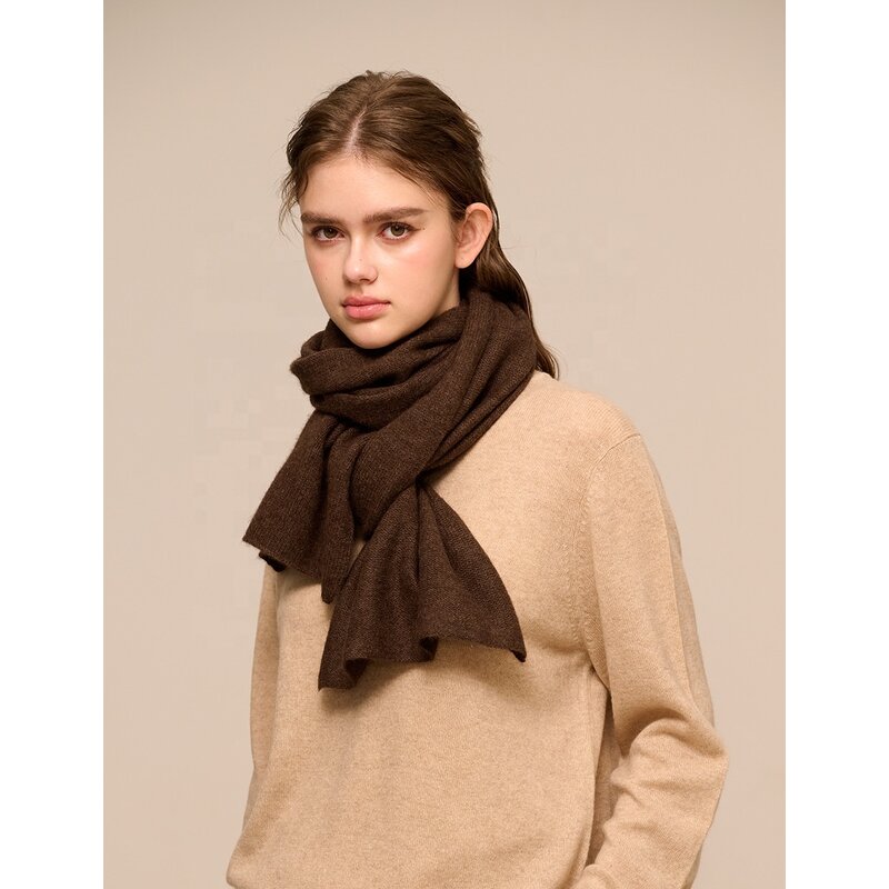 Wool Scarf Manufacturer - New Winter Knitted Yak Cashmere Blend