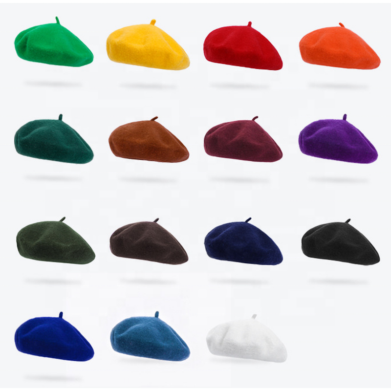 Kids Beret Manufacturer - Brown French Artist Solid Warm Beanie