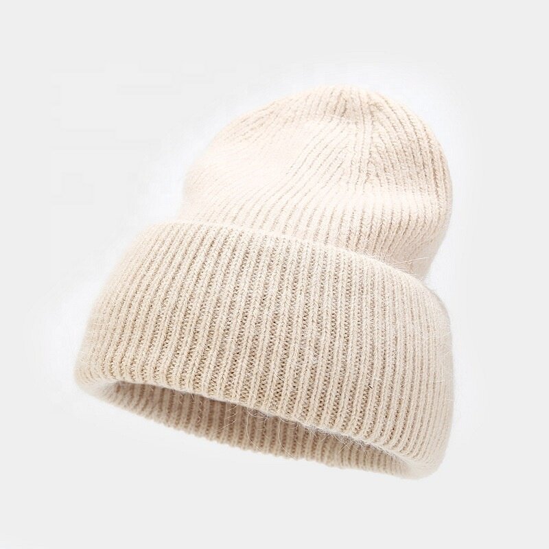 Wool Hat Manufacturer - Angora Handmade Fluffy Cozy Winter Beanie