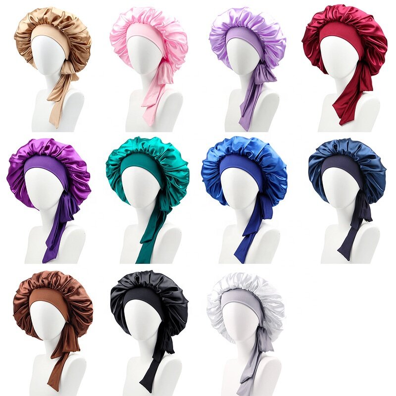 Satin Nightcap Manufacturer - Sleep Shower Head Wrap Elastic Band