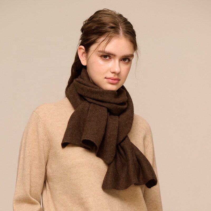 Wool Scarf Manufacturer - New Winter Knitted Yak Cashmere Blend