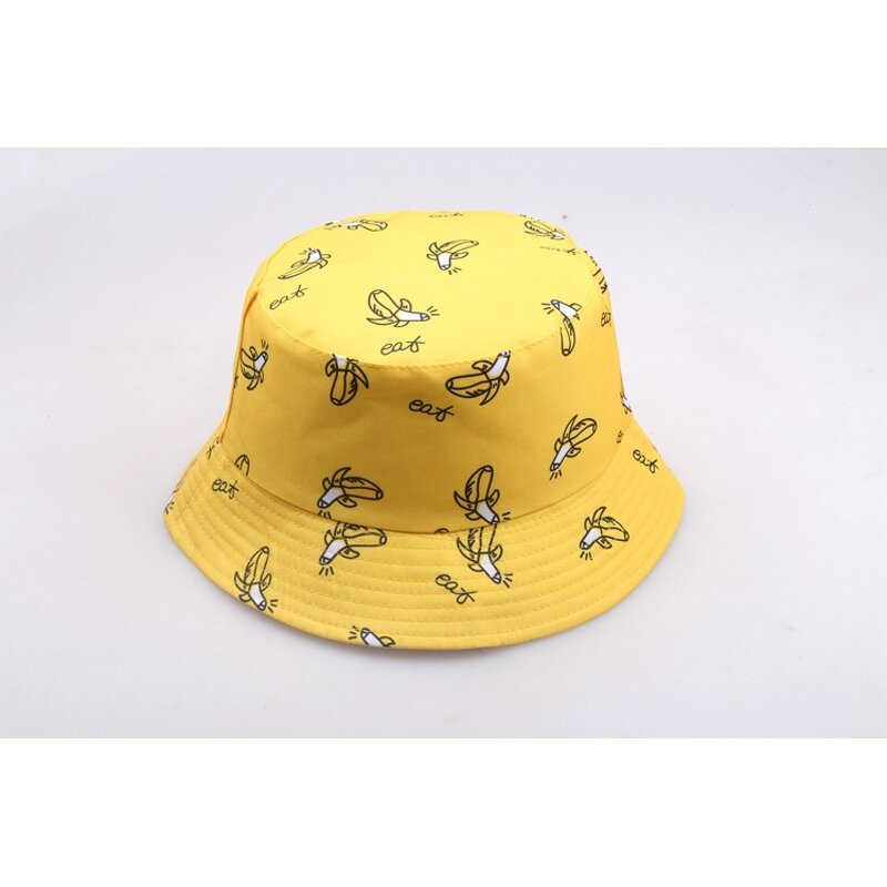 Bucket Hat Factory - Couple Unisex Cute Printed Banana Hat