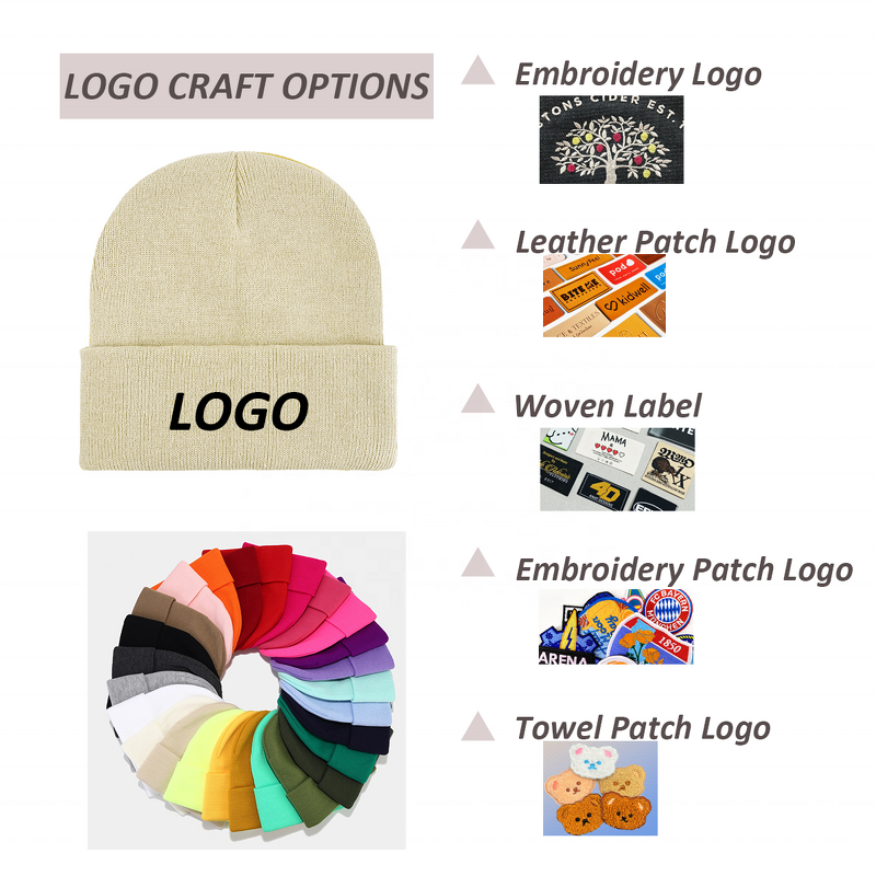 Beanie Factory - Custom 61 Colors Unisex Multicolor Beanies