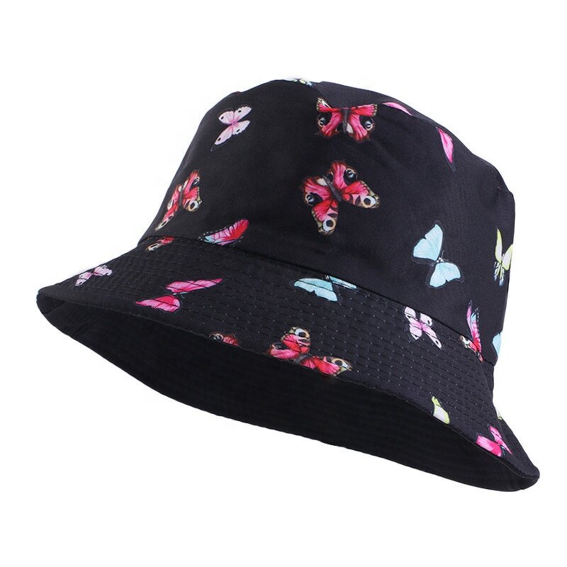 Bucket Hat Manufacturer - Hot Sale Butterfly Reversible Design
