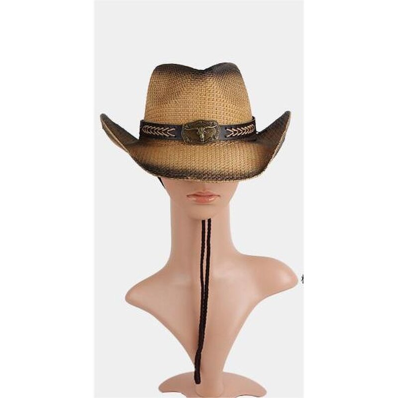 Cowboy Hat Manufacturer - Wholesale Hand-Braided Spray Paint Bull Hat