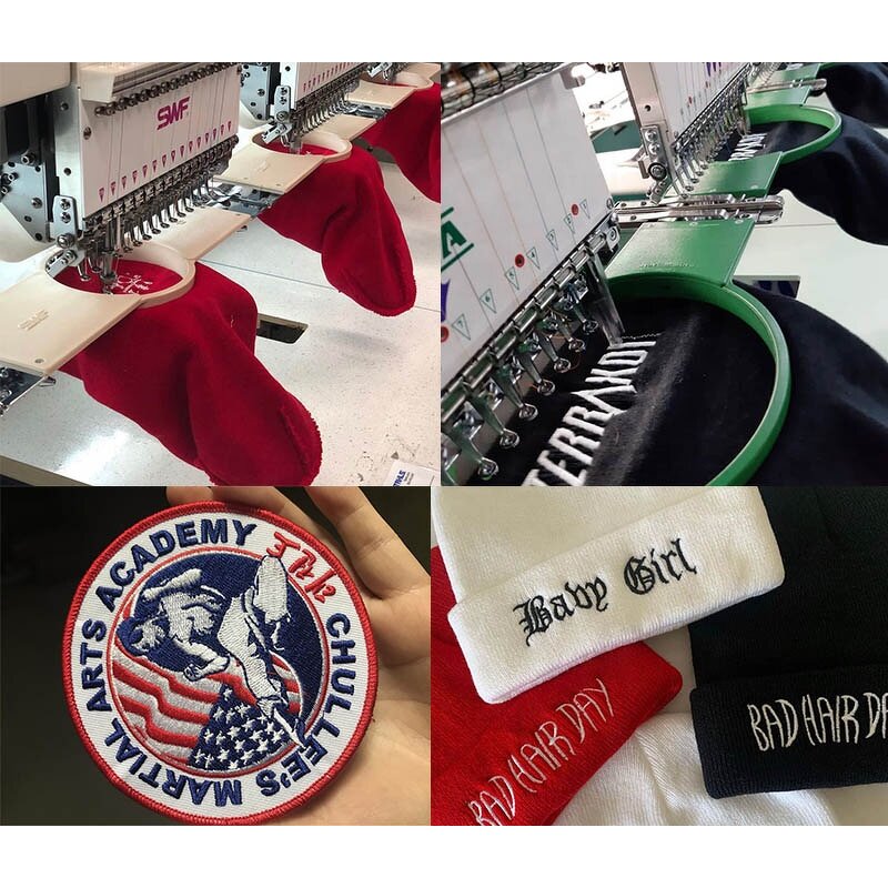 Knit Beanie Factory - Embroidered Patch Logo Cuffed Yellow Beanie