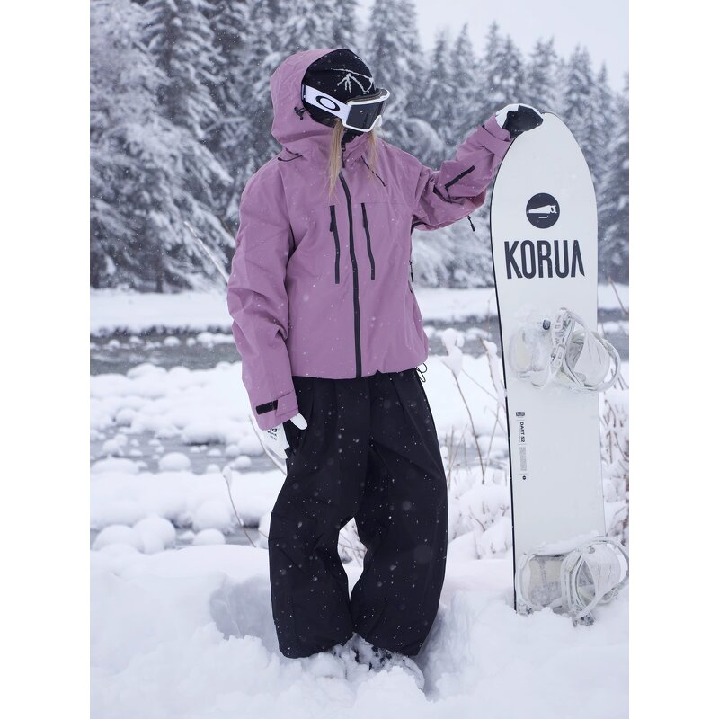 Ski Suit Manufacturer - Women Snowboarding -40 Degrees Windproof Split