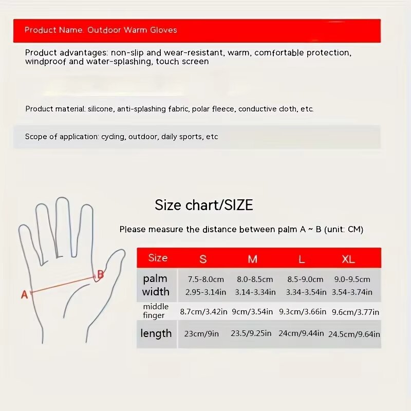 Ski Gloves Manufacturer - Winter Waterproof Windproof Velvet Thickened