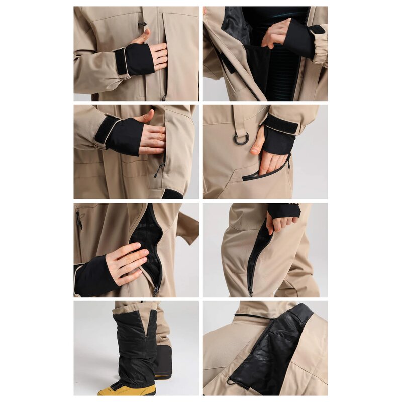 Ski Jumpsuit Manufacturer - Unisex Waterproof Windproof Thermal One-piece