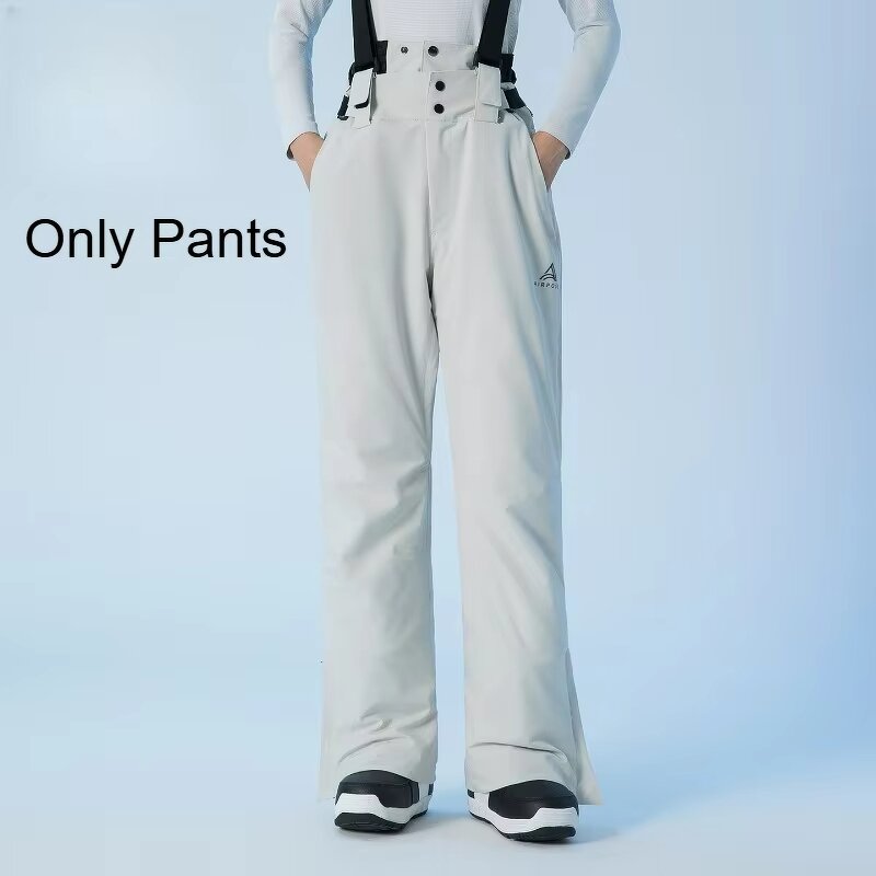 Snow Pants Factory - New Solid 3L Slim Fit Bib Trousers Women