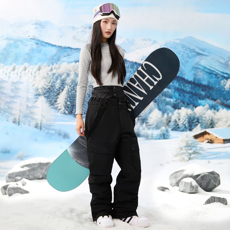 Snowboarding Trousers Factory - Men New Big Pocket Baggy Winter