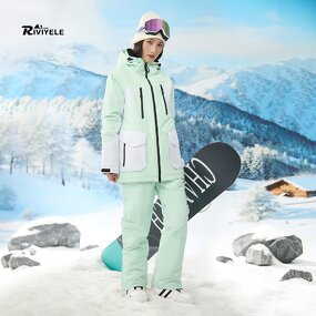 Snow Clothes Factory - New Men Women Windproof Waterproof Couple Suit