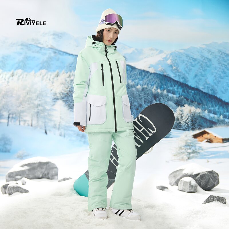Snow Clothes Factory - New Men Women Windproof Waterproof Couple Suit