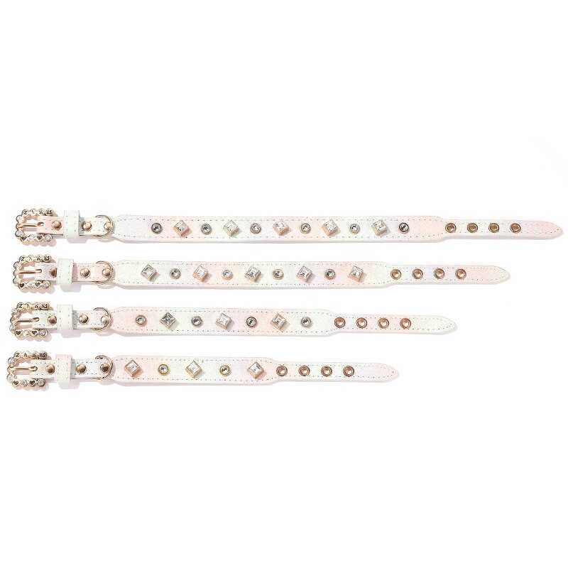 Cat Dog Collar Factory - Adjustable Lovely Rhinestone Imitation Pearl
