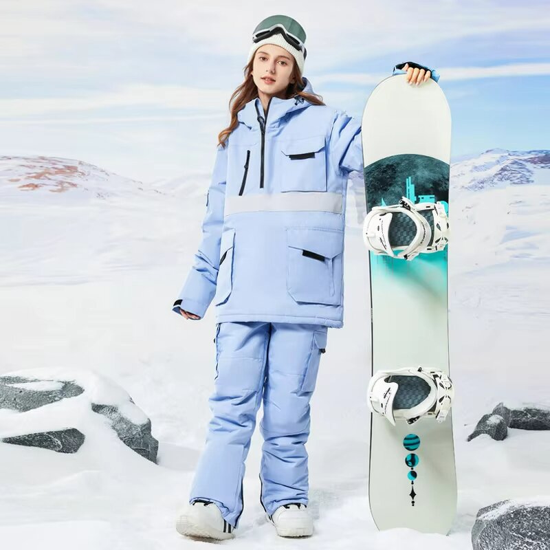 Skiing Suits Factory - New Winter Solid Color Professional Snowboard
