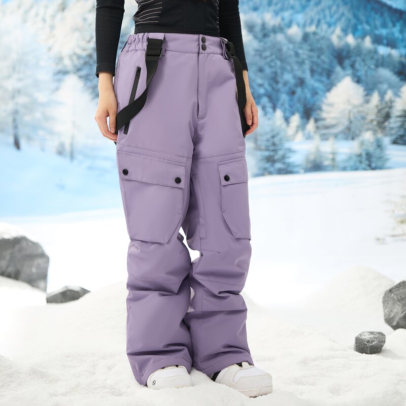 Snowboarding Trousers Factory - Men New Big Pocket Baggy Winter