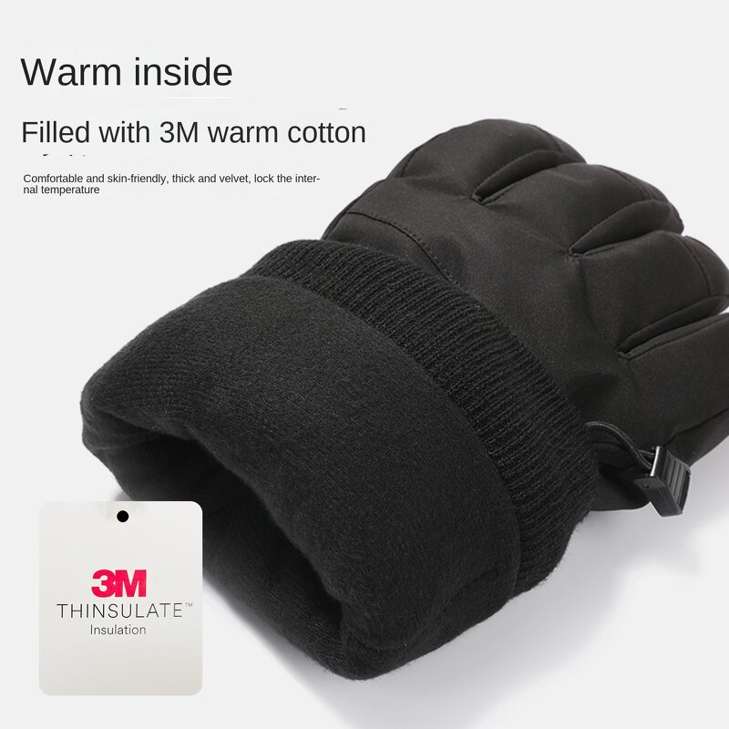 Ski Snowboard Gloves Manufacturer - Inside Wrist Guards Waterproof Warm