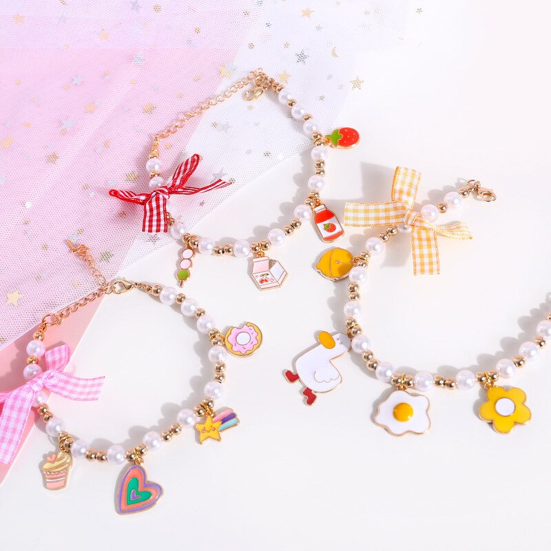 Pet Accessories Manufacturer - Cute Cat Dog Pearl Bow Ties Jeweled