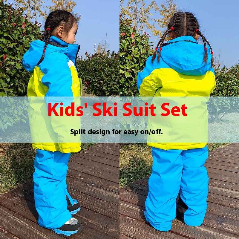 Ski Suit Manufacturer - Children Thermal Windproof Two-piece Suit