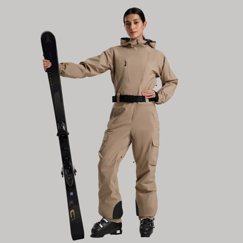 Ski Jumpsuit Factory - Women Winter Thermal Thicken Waterproof Windproof