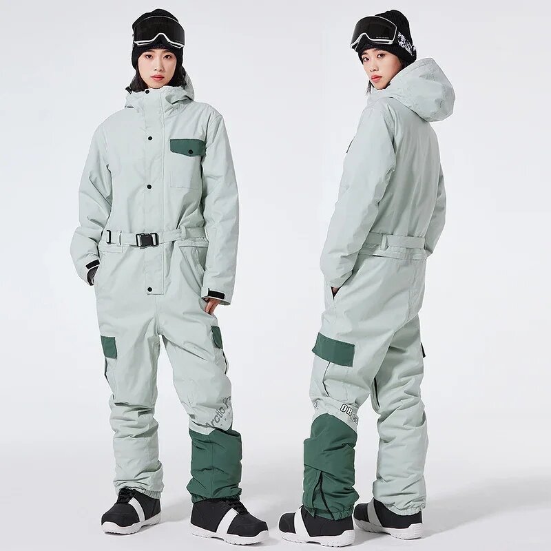 Ski Suit Manufacturer - Women Winter Waterproof Hooded Windproof Overalls