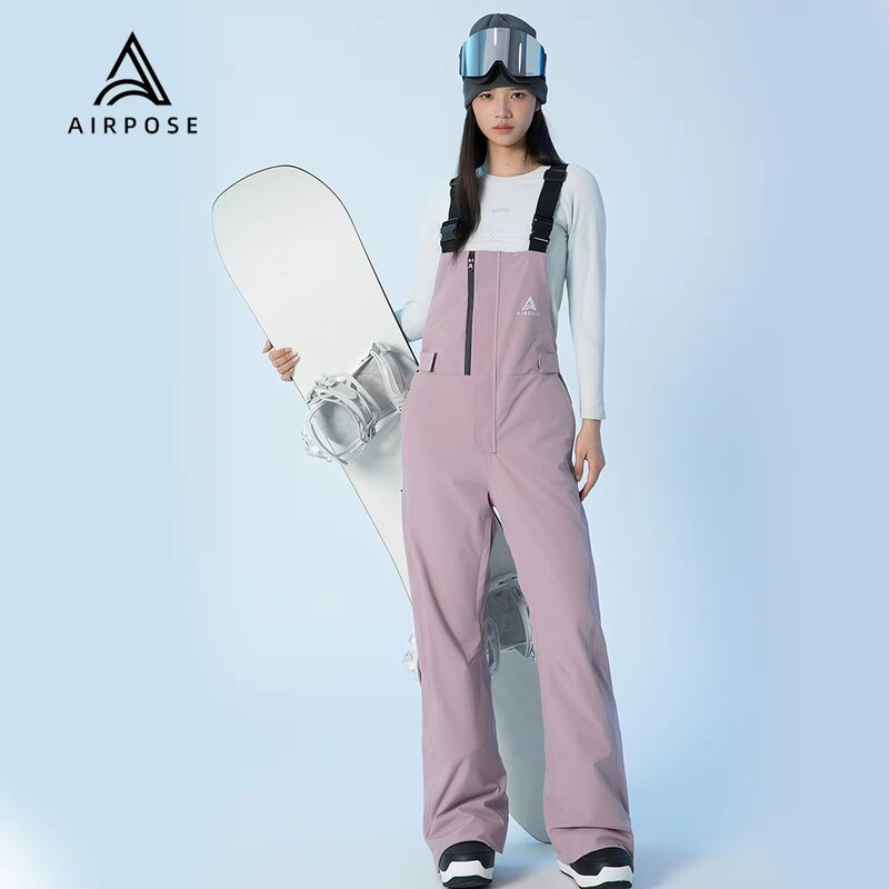 Bib Snow Pants Manufacturer - Unisex 3L Waterproof Windproof Loose