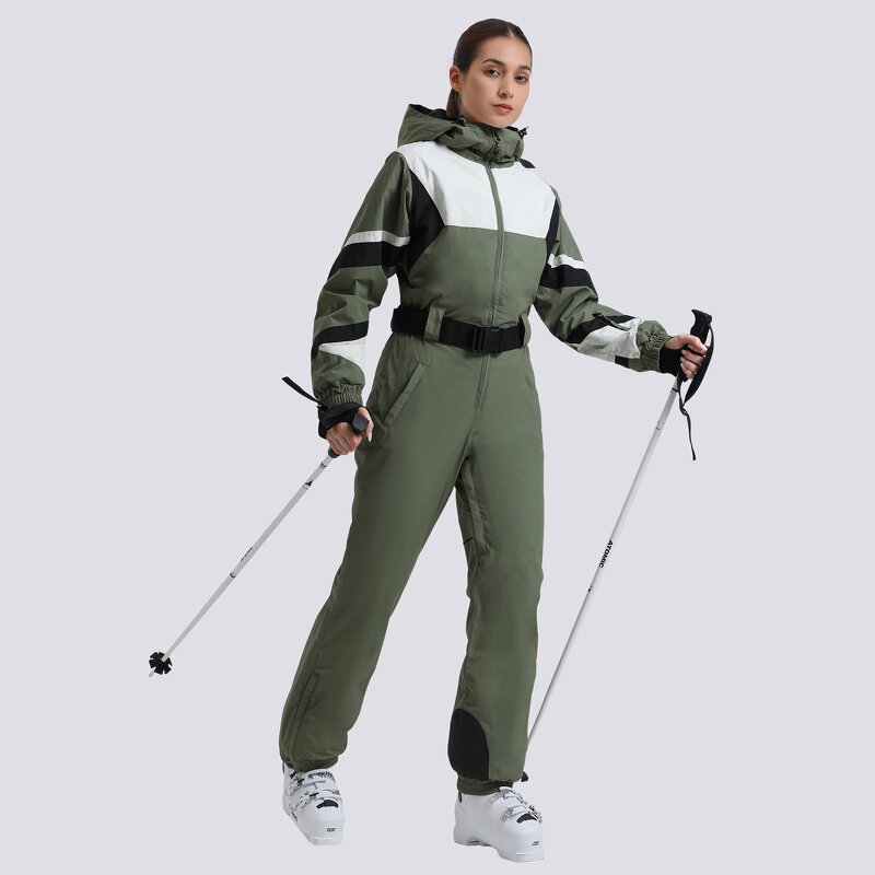 Skiing Jumpsuit Manufacturer - Winter New Female Waterproof Slim Suit