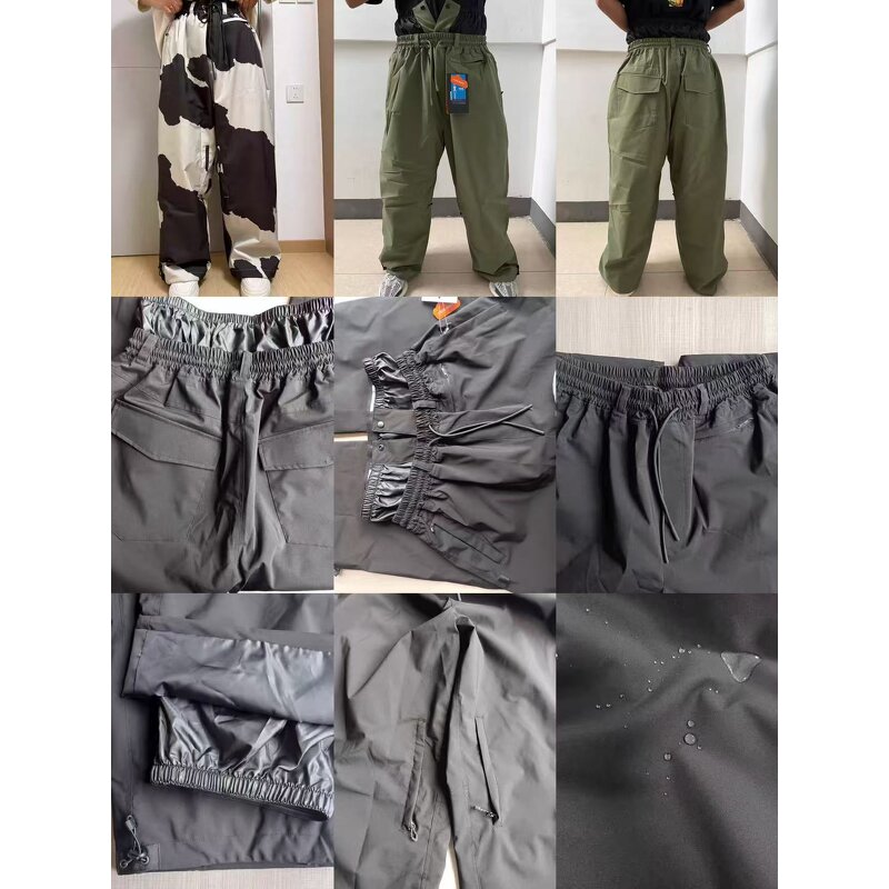 Snowboard Pants Manufacturer - Loose Large Size Waterproof Polyester