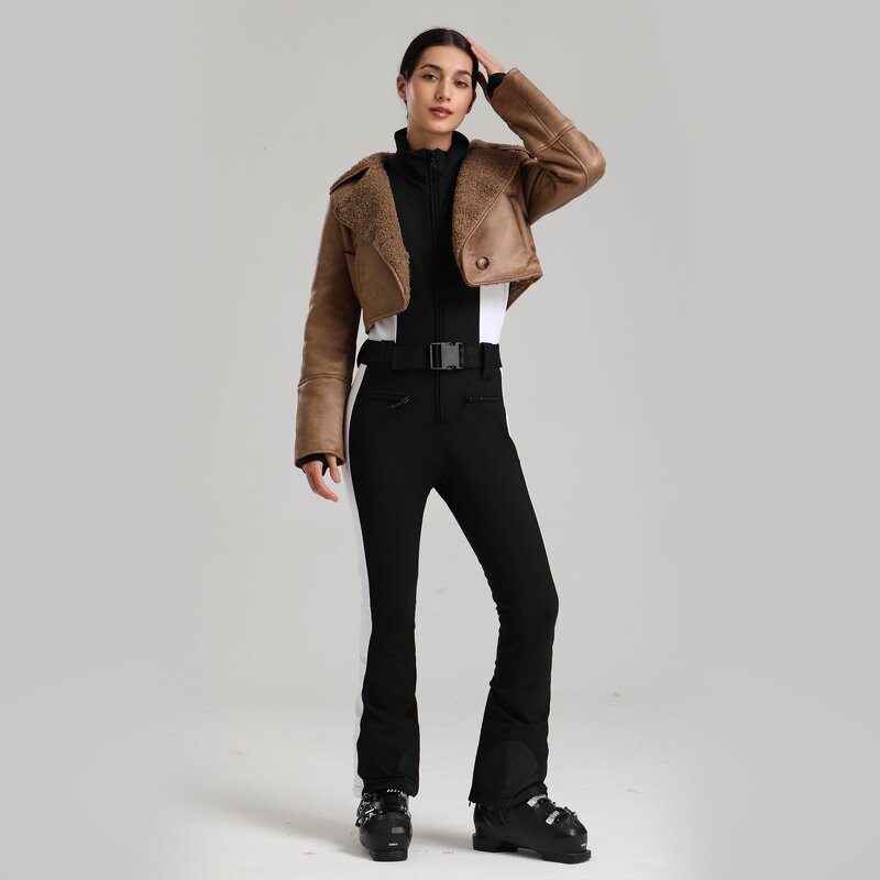 Ski Suit Manufacturer - Women Thickening Windproof Waterproof One-Pieces