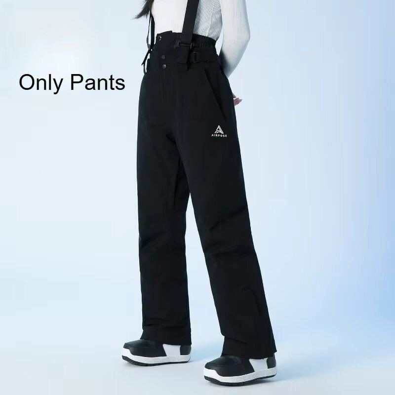 Snow Pants Factory - New Solid 3L Slim Fit Bib Trousers Women