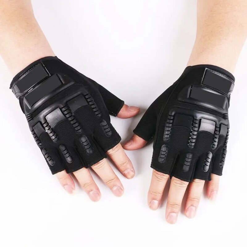 Motorcycle Gloves Manufacturer - Breathable Summer Polyester Half Finger