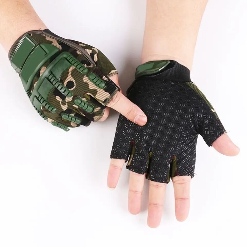 Motorcycle Gloves Manufacturer - Breathable Summer Polyester Half Finger