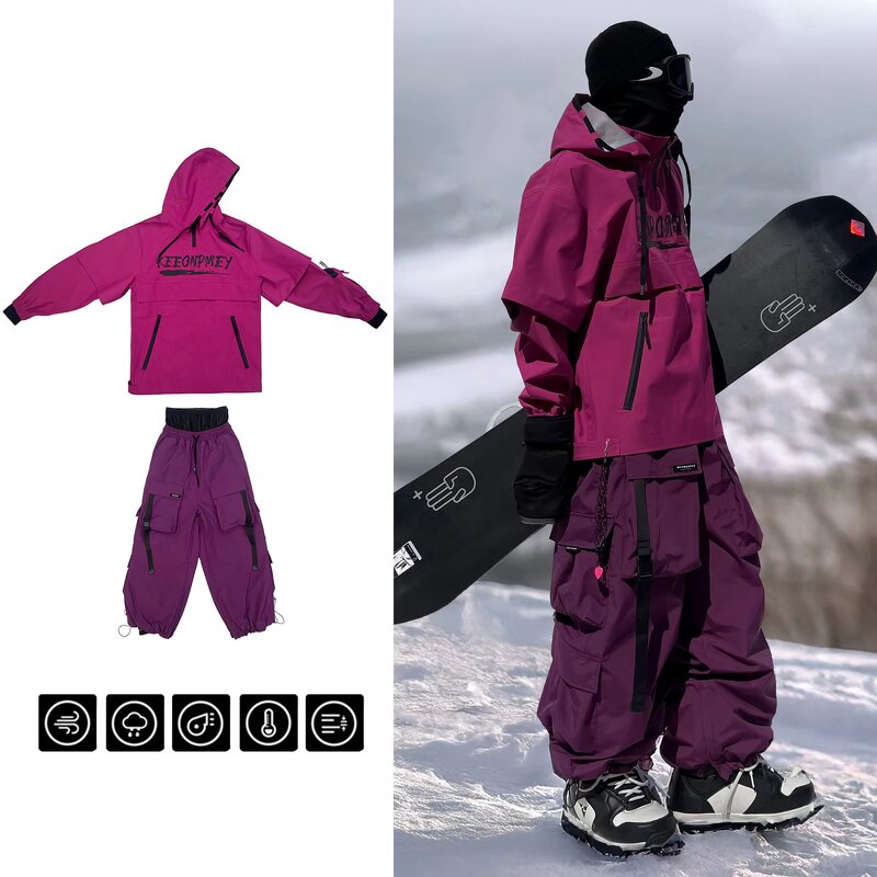 Ski Suit Set Factory - Unisex Waterproof Windproof Insulated Plus Size