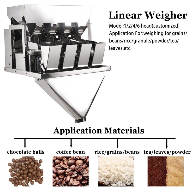Linear Weigher Manufacturer - 2/4 Head Rice Pet Food Weigher