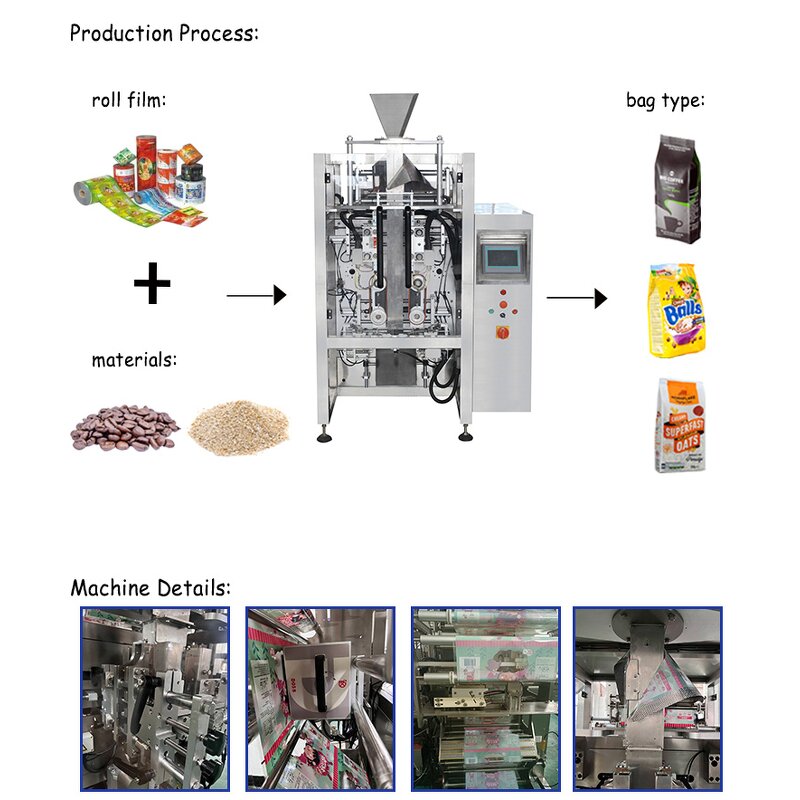 Packaging Machine Factory - Quad Seal Coffee Beans Packing