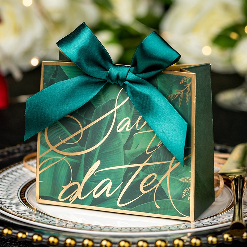 Gift Bags Factory - Luxury White Cardboard Christmas Candy Wedding