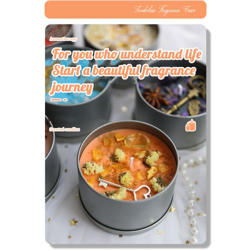 Christmas Candles Factory - Romantic Dry Flower Seashell Handmade Soy