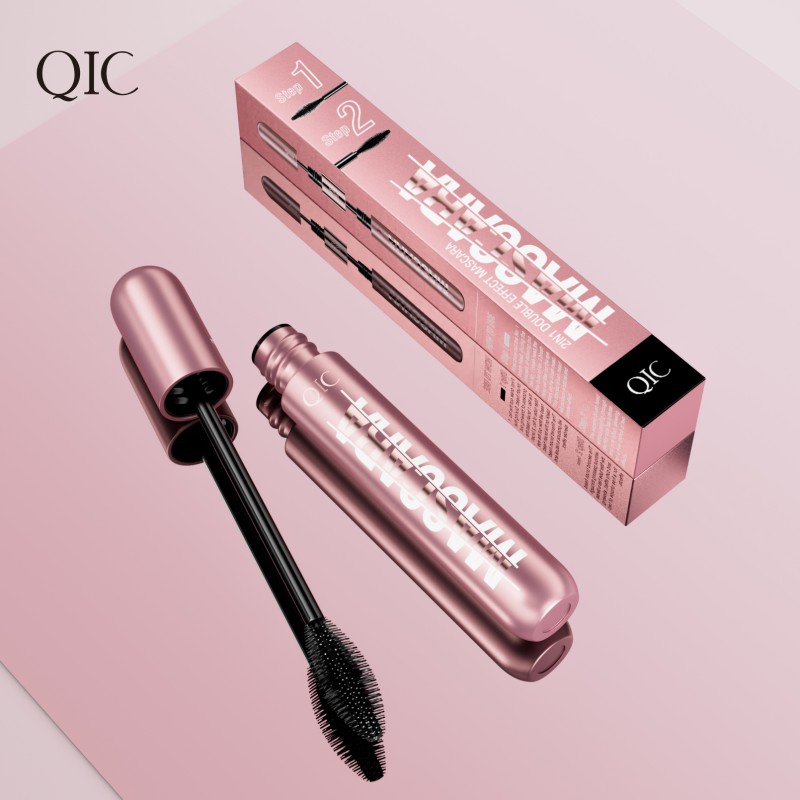 Mascara Manufacturer - New Product 4D Silk Fiber 2 in 1 Waterproof