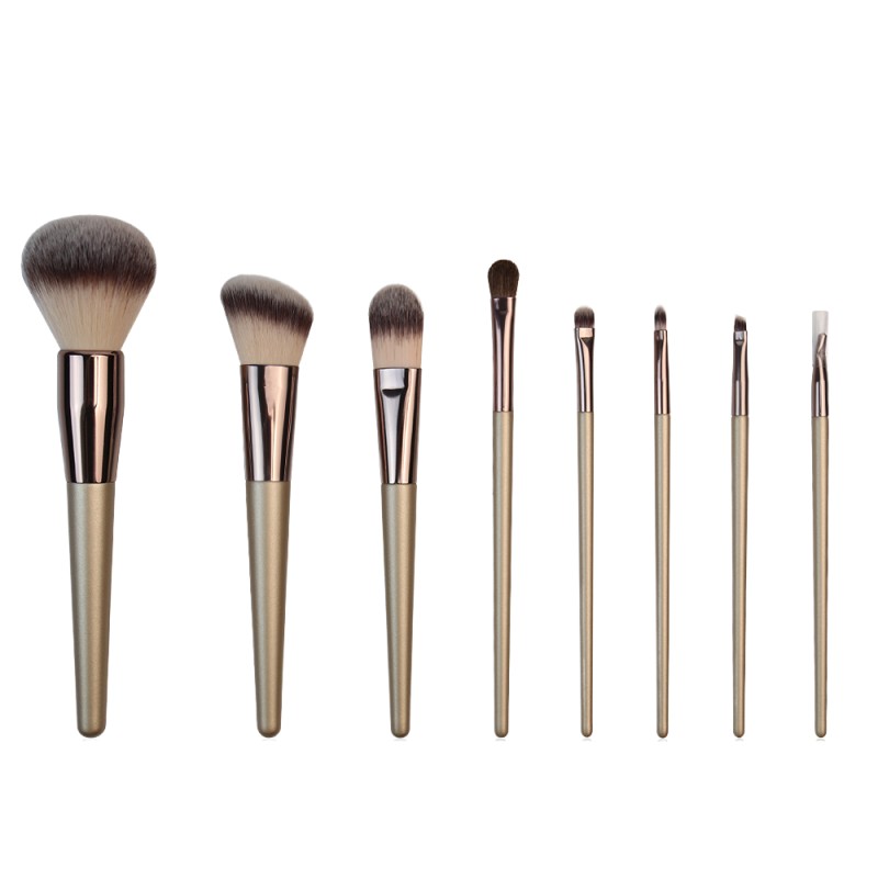 Makeup Brushes Set Factory - LOW MOQ Custom LOGO 13pcs Green Storage