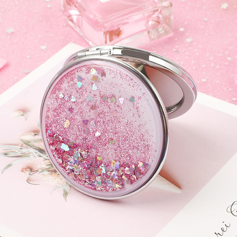 Compact Mirror Factory - Beauty Outdoor Mini Liquid Floating Quicksand