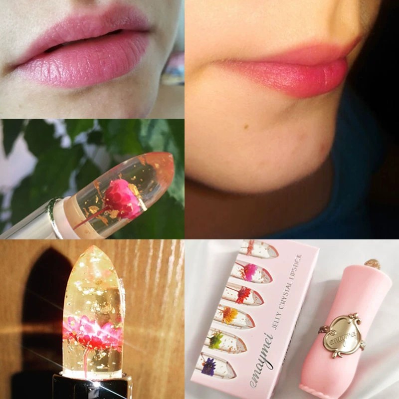 Lipstick Jelly Manufacturer - Emaymei Dried Flower Gold Foil Color-Changing